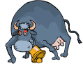 Angry cow - Click image to download.